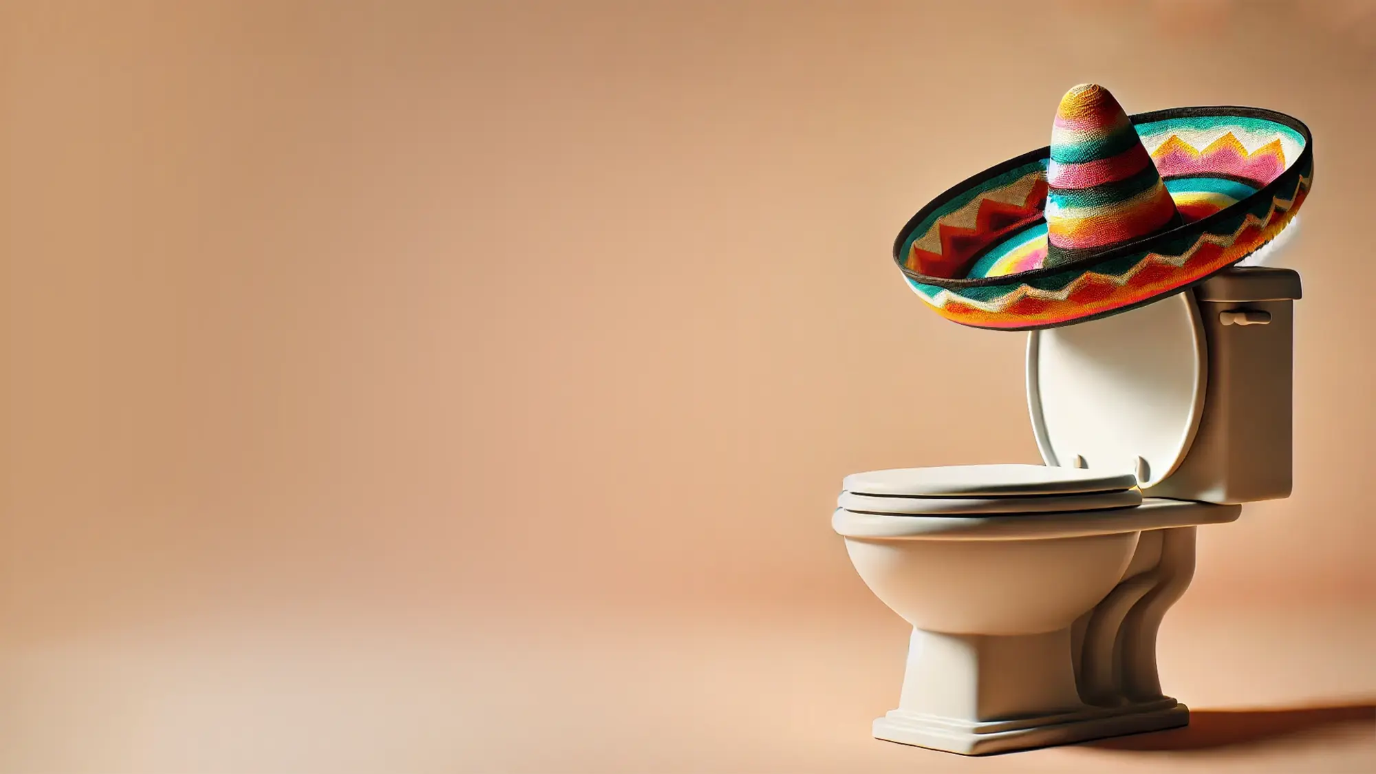 toilet with sombrero